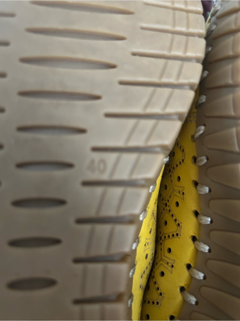 Molly Bessa Yellow Laser-Cut Genuine Leather Lace-Up Women's Shoes, from Turkey - Picture 8 of 10